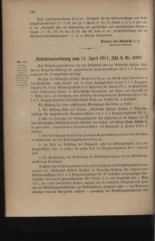 Verordnungsblatt für das Kaiserlich-Königliche Heer 19110422 Seite: 6