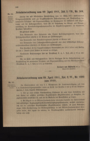 Verordnungsblatt für das Kaiserlich-Königliche Heer 19110508 Seite: 2