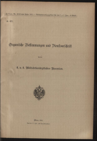 Verordnungsblatt für das Kaiserlich-Königliche Heer 19110508 Seite: 23