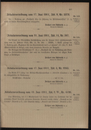 Verordnungsblatt für das Kaiserlich-Königliche Heer 19110628 Seite: 3