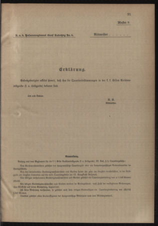 Verordnungsblatt für das Kaiserlich-Königliche Heer 19110729 Seite: 11