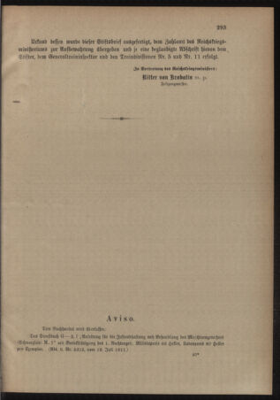 Verordnungsblatt für das Kaiserlich-Königliche Heer 19110729 Seite: 3