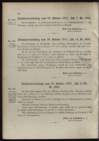 Verordnungsblatt für das Kaiserlich-Königliche Heer 19111103 Seite: 2