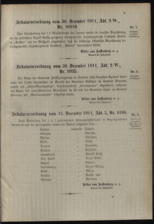 Verordnungsblatt für das Kaiserlich-Königliche Heer 19120108 Seite: 5