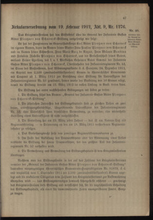 Verordnungsblatt für das Kaiserlich-Königliche Heer 19120228 Seite: 3