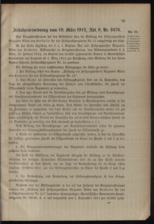 Verordnungsblatt für das Kaiserlich-Königliche Heer 19120328 Seite: 3