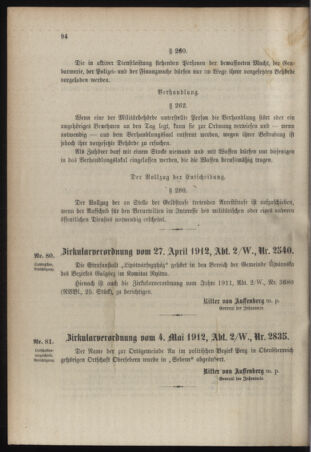 Verordnungsblatt für das Kaiserlich-Königliche Heer 19120508 Seite: 8