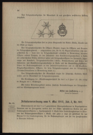 Verordnungsblatt für das Kaiserlich-Königliche Heer 19120518 Seite: 2