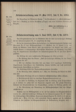 Verordnungsblatt für das Kaiserlich-Königliche Heer 19120608 Seite: 2