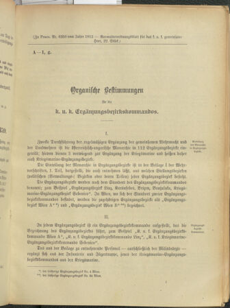 Verordnungsblatt für das Kaiserlich-Königliche Heer 19120712 Seite: 73