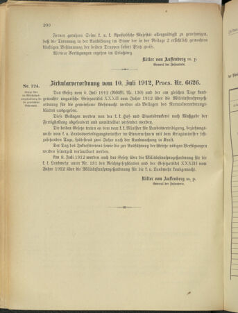 Verordnungsblatt für das Kaiserlich-Königliche Heer 19120712 Seite: 80