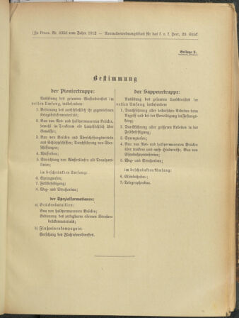 Verordnungsblatt für das Kaiserlich-Königliche Heer 19120712 Seite: 83