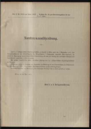 Verordnungsblatt für das Kaiserlich-Königliche Heer 19120729 Seite: 53