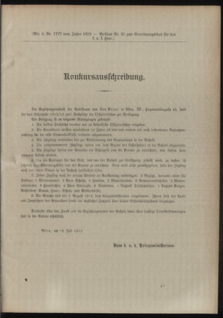 Verordnungsblatt für das Kaiserlich-Königliche Heer 19120729 Seite: 55