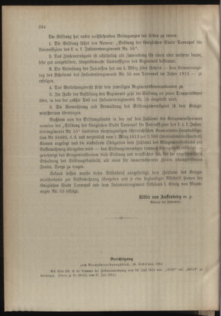 Verordnungsblatt für das Kaiserlich-Königliche Heer 19120808 Seite: 6