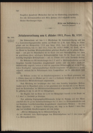 Verordnungsblatt für das Kaiserlich-Königliche Heer 19121008 Seite: 2