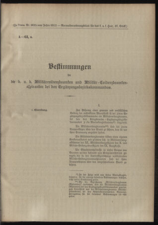 Verordnungsblatt für das Kaiserlich-Königliche Heer 19121028 Seite: 5