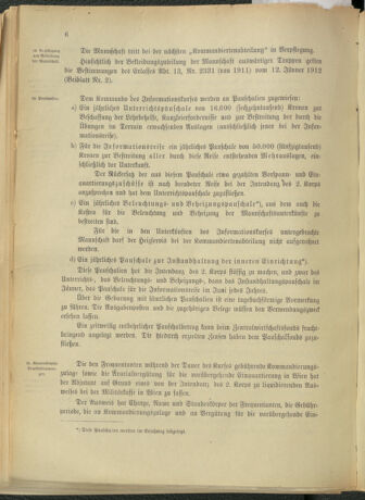 Verordnungsblatt für das Kaiserlich-Königliche Heer 19121109 Seite: 12