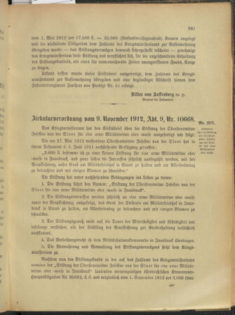 Verordnungsblatt für das Kaiserlich-Königliche Heer 19121116 Seite: 3