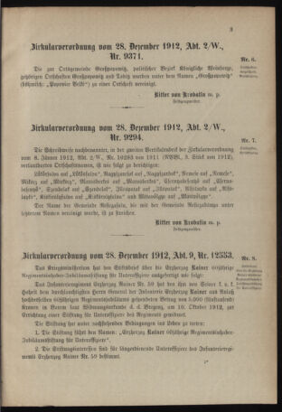 Verordnungsblatt für das Kaiserlich-Königliche Heer 19130104 Seite: 3