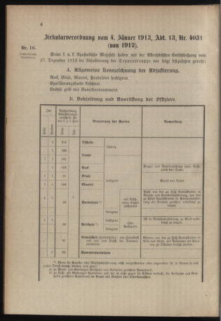 Verordnungsblatt für das Kaiserlich-Königliche Heer 19130111 Seite: 2