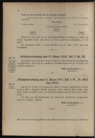 Verordnungsblatt für das Kaiserlich-Königliche Heer 19130118 Seite: 4