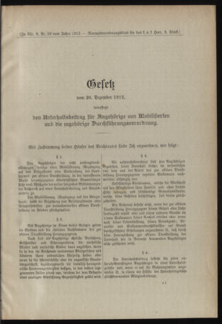 Verordnungsblatt für das Kaiserlich-Königliche Heer 19130118 Seite: 5