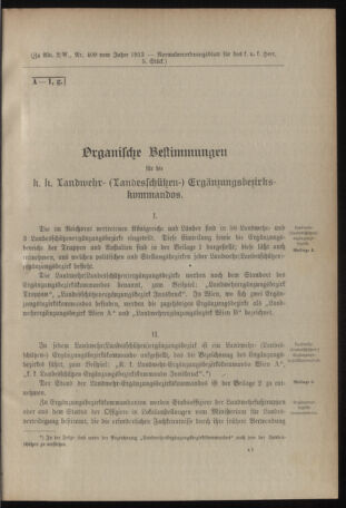 Verordnungsblatt für das Kaiserlich-Königliche Heer 19130201 Seite: 5