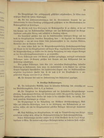 Verordnungsblatt für das Kaiserlich-Königliche Heer 19130204 Seite: 49