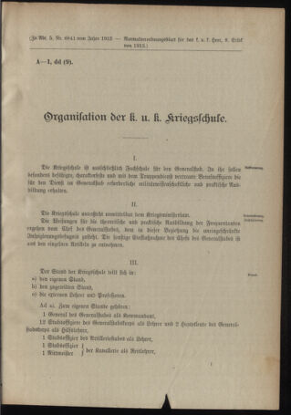 Verordnungsblatt für das Kaiserlich-Königliche Heer 19130208 Seite: 13