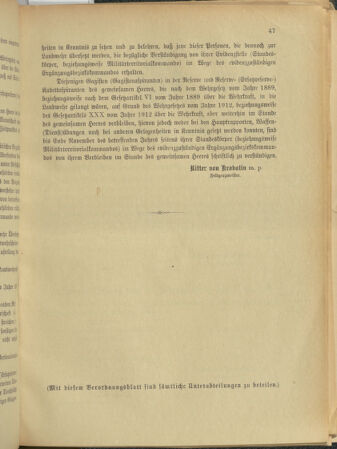 Verordnungsblatt für das Kaiserlich-Königliche Heer 19130215 Seite: 23