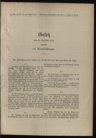 Verordnungsblatt für das Kaiserlich-Königliche Heer 19130215 Seite: 5