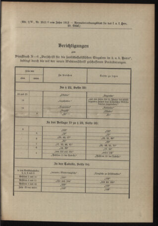 Verordnungsblatt für das Kaiserlich-Königliche Heer 19130419 Seite: 7