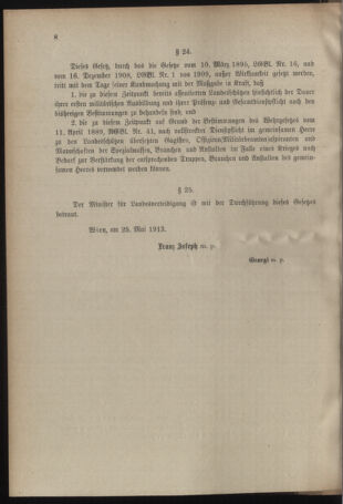 Verordnungsblatt für das Kaiserlich-Königliche Heer 19130531 Seite: 34