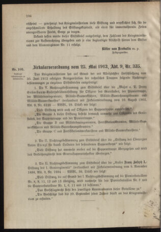 Verordnungsblatt für das Kaiserlich-Königliche Heer 19130531 Seite: 8