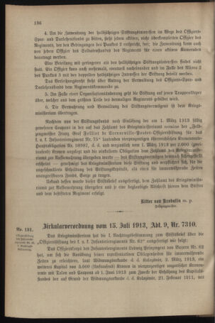 Verordnungsblatt für das Kaiserlich-Königliche Heer 19130719 Seite: 8