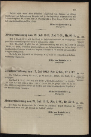 Verordnungsblatt für das Kaiserlich-Königliche Heer 19130726 Seite: 3