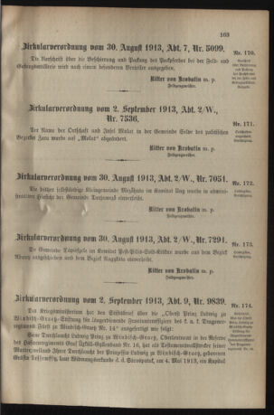 Verordnungsblatt für das Kaiserlich-Königliche Heer 19130906 Seite: 3