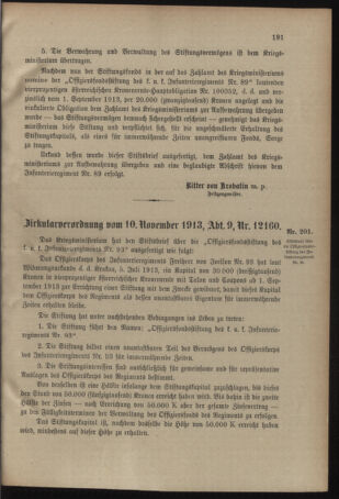 Verordnungsblatt für das Kaiserlich-Königliche Heer 19131114 Seite: 3