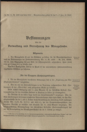 Verordnungsblatt für das Kaiserlich-Königliche Heer 19131219 Seite: 13