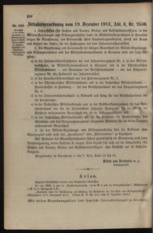 Verordnungsblatt für das Kaiserlich-Königliche Heer 19131227 Seite: 4