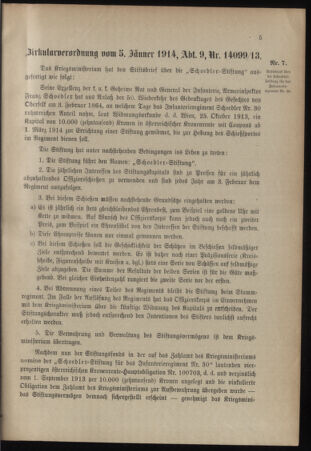 Verordnungsblatt für das Kaiserlich-Königliche Heer 19140110 Seite: 3