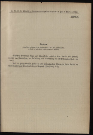 Verordnungsblatt für das Kaiserlich-Königliche Heer 19140117 Seite: 11