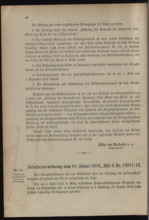 Verordnungsblatt für das Kaiserlich-Königliche Heer 19140117 Seite: 4