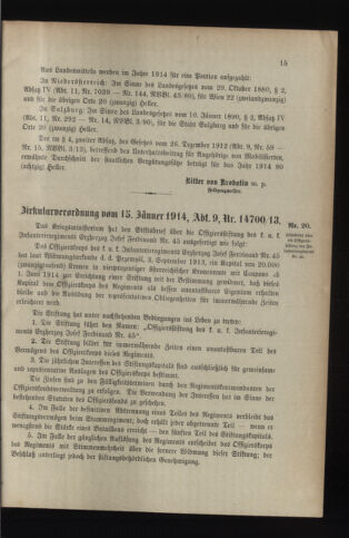 Verordnungsblatt für das Kaiserlich-Königliche Heer 19140124 Seite: 3