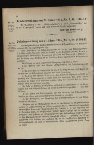 Verordnungsblatt für das Kaiserlich-Königliche Heer 19140131 Seite: 2