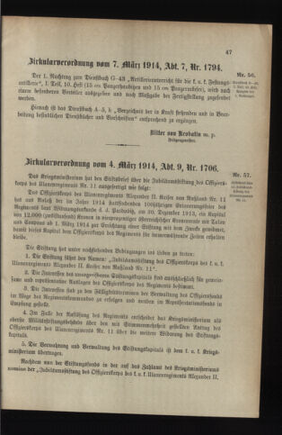 Verordnungsblatt für das Kaiserlich-Königliche Heer 19140314 Seite: 3