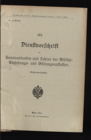 Verordnungsblatt für das Kaiserlich-Königliche Heer 19140317 Seite: 9