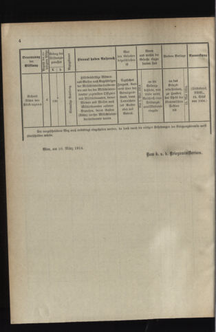 Verordnungsblatt für das Kaiserlich-Königliche Heer 19140321 Seite: 8