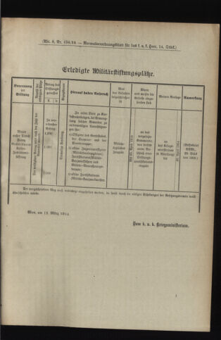 Verordnungsblatt für das Kaiserlich-Königliche Heer 19140321 Seite: 9